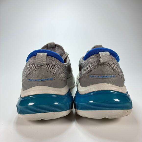 Skechers Air Cushioning Binson Grey Blue Running Shoes 232561 Men's Size 12 - Picture 5 of 10